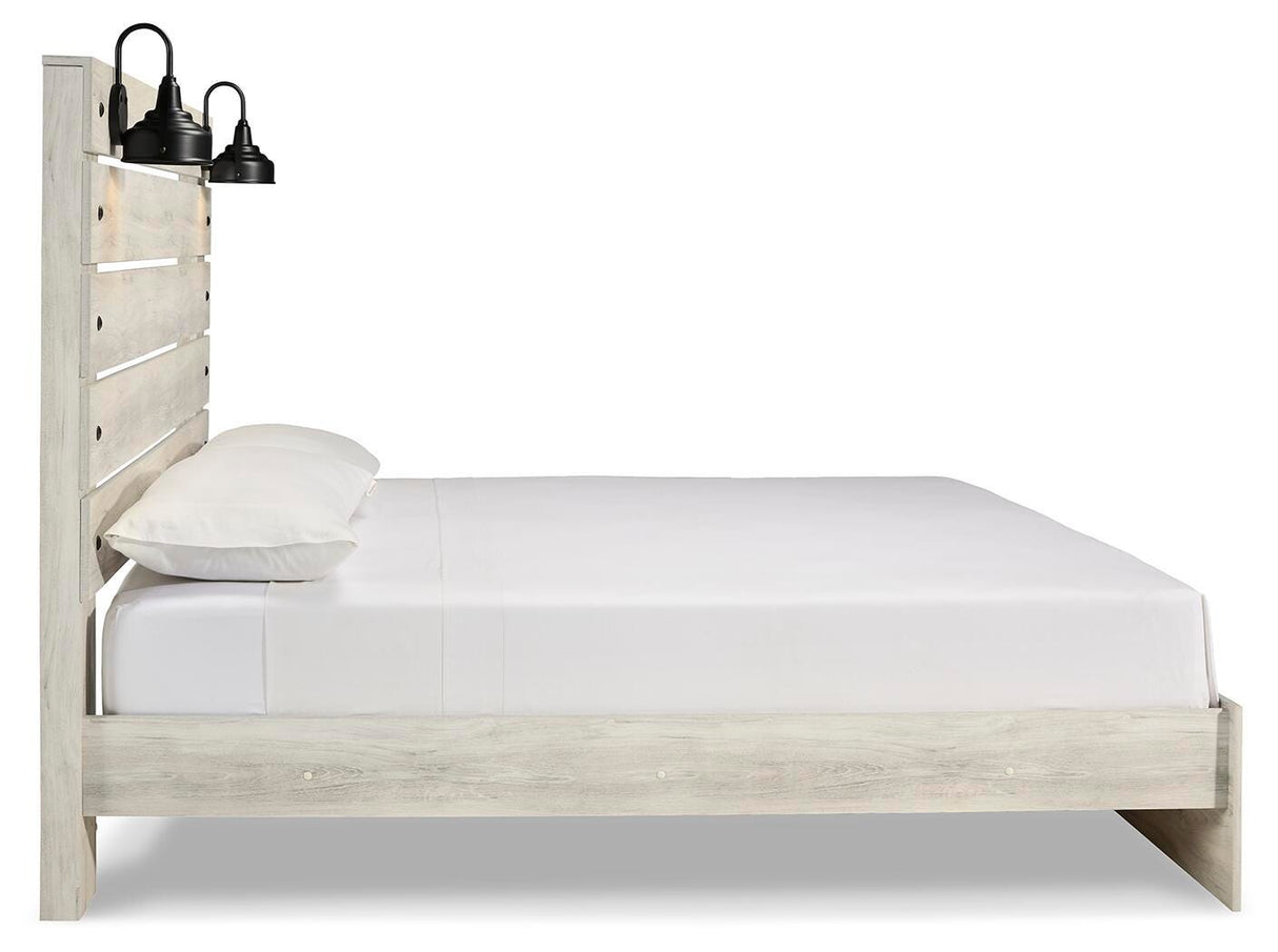 Cambeck Whitewash King Panel Bed, Dresser and 2 Nightstands from Ashley - Luna Furniture