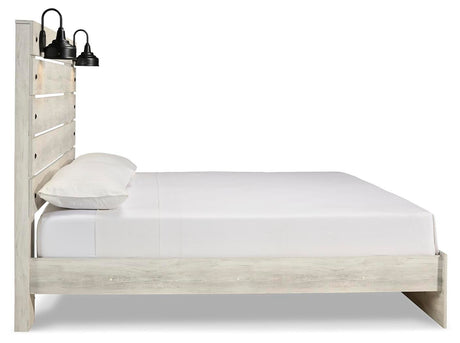 Cambeck Whitewash King Panel Bed, Dresser and 2 Nightstands from Ashley - Luna Furniture