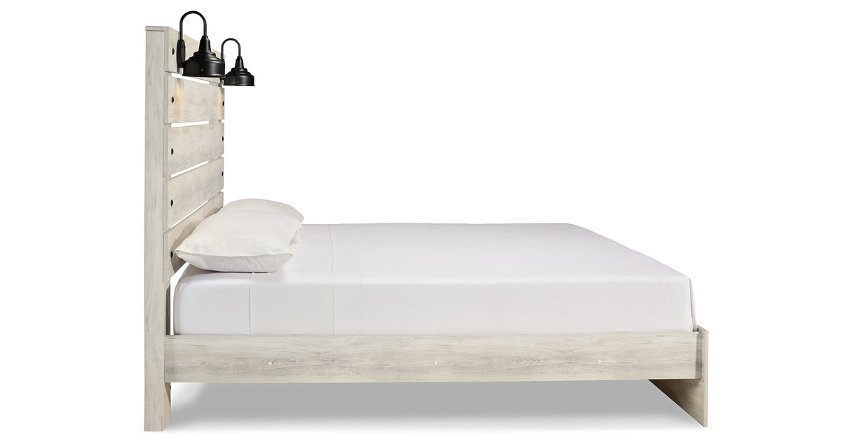 Cambeck Whitewash King Panel Bed, Dresser, Chest and 2 Nightstands from Ashley Furniture - Luna Furniture