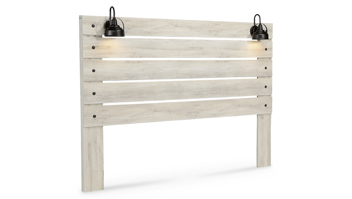 Cambeck King Panel Headboard Bed with Dresser in Whitewash from Ashley Furniture - Luna Furniture