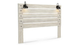 Cambeck King Panel Headboard Bed with Dresser in Whitewash from Ashley Furniture - Luna Furniture