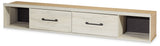 Cambeck King Panel Bed with 4 Storage Drawers with Mirrored Dresser and 2 Nightstands in Whitewash from Ashley Furniture - Luna Furniture