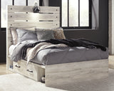 Cambeck Whitewash Full Storage Platform Bed with 2 Drawers from Ashley Furniture - Luna Furniture