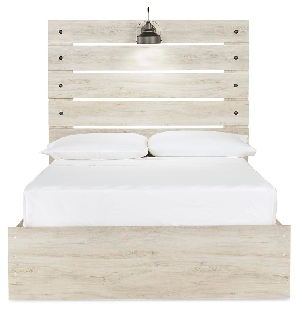 Cambeck Whitewash Full Storage Platform Bed with 2 Drawers from Ashley Furniture - Luna Furniture