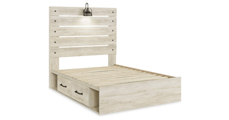 Cambeck Whitewash Full Storage Platform Bed with 2 Drawers from Ashley Furniture - Luna Furniture