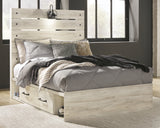 Cambeck Whitewash Full Storage Platform Bed with 4 Drawers from Ashley Furniture - Luna Furniture