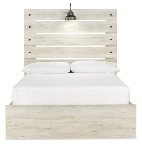 Cambeck Whitewash Full Panel Bed with Storage, Dresser, Mirror and Nightstand from Ashley Furniture - Luna Furniture
