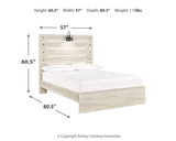 Cambeck Whitewash Full Panel Bed from Ashley Furniture - Luna Furniture