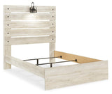 Cambeck Whitewash Full Panel Bed with Mirrored Dresser and 2 Nightstands from Ashley - Luna Furniture