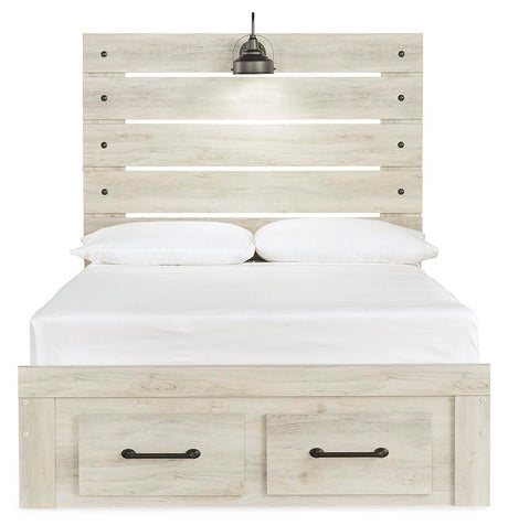 Cambeck Whitewash Full Panel Bed, Dresser and Nightstand from Ashley Furniture - Luna Furniture