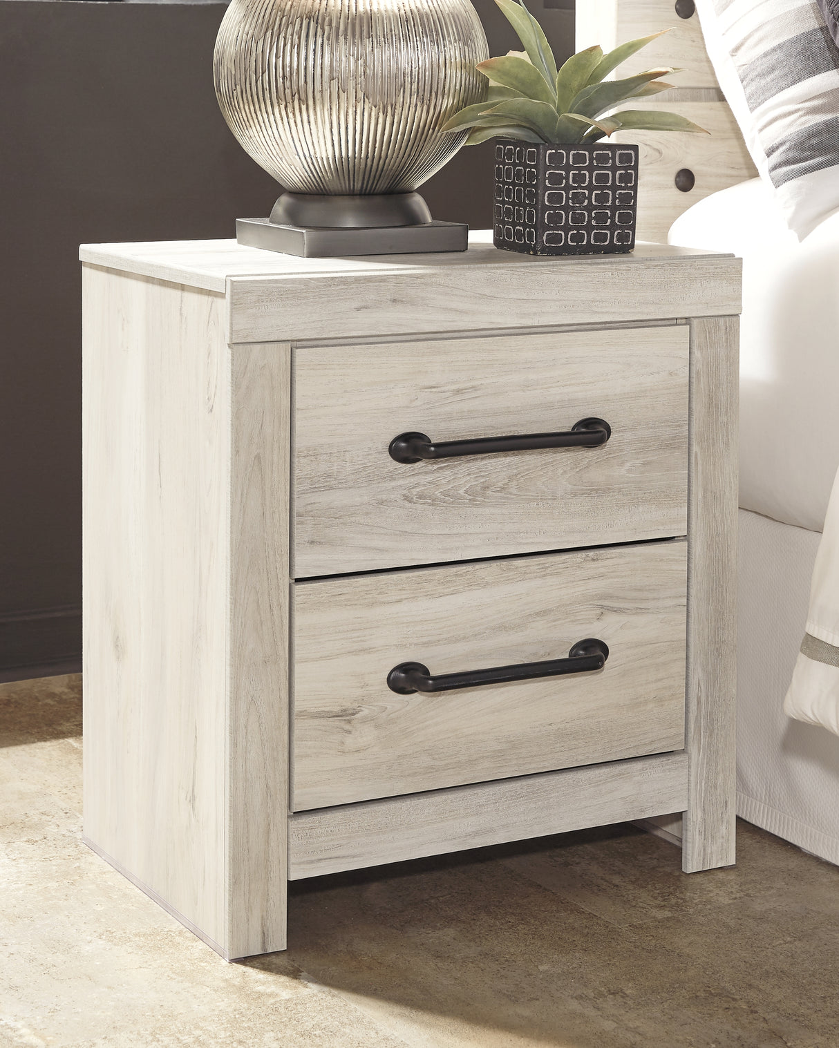 Cambeck Whitewash Storage Youth Platform Bedroom Set with 2 Drawers from Ashley - Luna Furniture