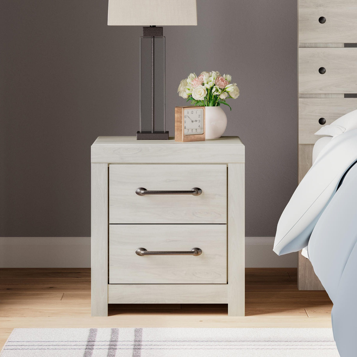 Cambeck Whitewash Nightstand from Ashley - Luna Furniture