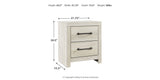 Cambeck Whitewash Queen Panel Storage Bed, Dresser, Mirror, 2 Chests and 2 Nightstands from Ashley - Luna Furniture