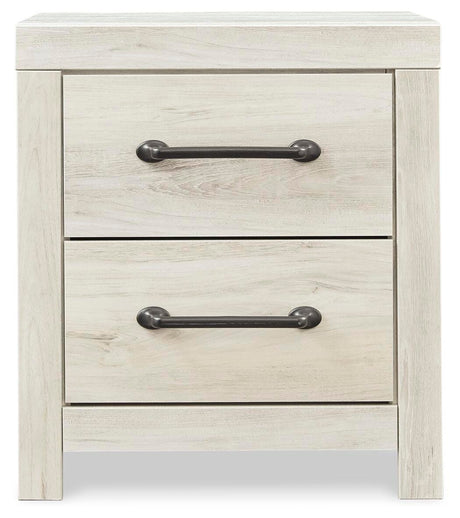 Cambeck Whitewash Queen Panel Storage Bed and 2 Nightstands from Ashley Furniture - Luna Furniture