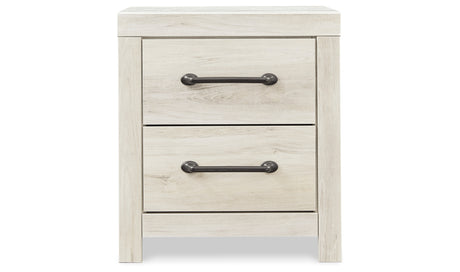 Cambeck Whitewash Queen Panel Storage Bed and 2 Nightstands from Ashley Furniture - Luna Furniture