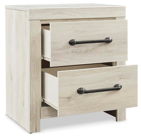 Cambeck Whitewash Queen Panel Storage Bed and 2 Nightstands from Ashley Furniture - Luna Furniture