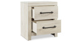 Cambeck Whitewash Queen Panel Storage Bed and 2 Nightstands from Ashley - Luna Furniture
