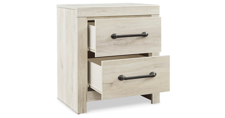 Cambeck Whitewash Queen Panel Storage Bed and 2 Nightstands from Ashley Furniture - Luna Furniture