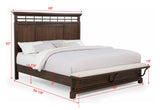 Beckett Brown Queen Bed from Crown Mark - Luna Furniture
