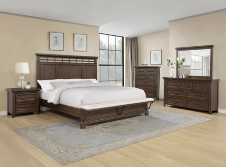 Beckett Brown King Bed from Crown Mark - Luna Furniture