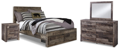 Derekson Multi Gray Storage Youth Platform Bedroom Set from Ashley Furniture - Luna Furniture
