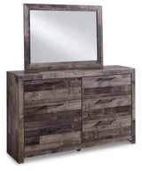 Derekson Multi Gray Dresser and Mirror from Ashley Furniture - Luna Furniture