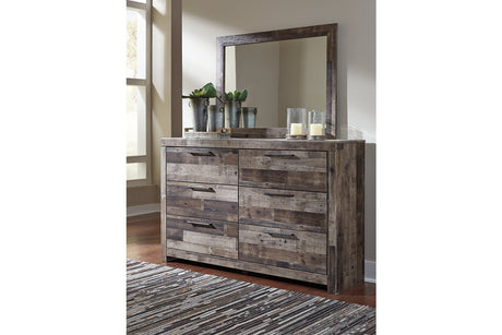 Derekson Multi Gray Dresser and Mirror from Ashley - Luna Furniture
