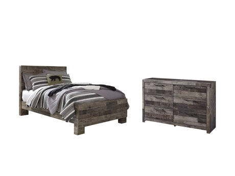Derekson Full Panel Bed with Dresser in Multi Gray from Ashley Furniture - Luna Furniture