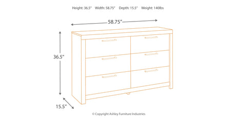 Derekson Multi Gray Dresser from Ashley Furniture - Luna Furniture