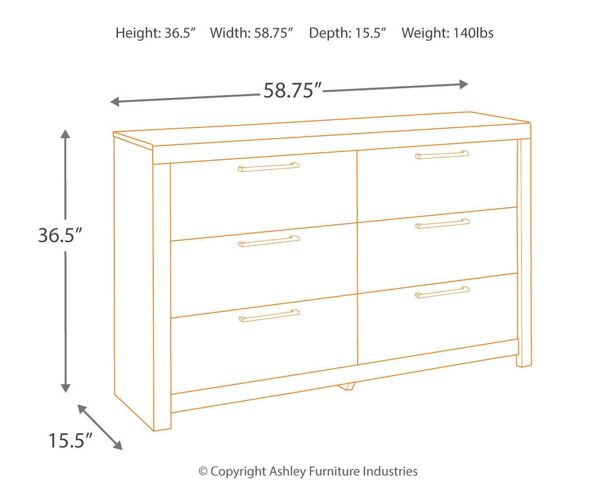 Derekson Multi Gray Dresser from Ashley Furniture - Luna Furniture