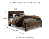Derekson Multi Gray Queen Panel Bed from Ashley Furniture - Luna Furniture