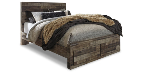 Derekson Multi Gray Queen Storage Platform Bed from Ashley - Luna Furniture