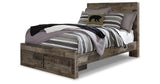 Derekson Full Panel Bed with 2 Storage Drawers with Dresser in Multi Gray from Ashley - Luna Furniture
