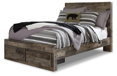 Derekson Multi Gray Storage Youth Platform Bedroom Set from Ashley Furniture - Luna Furniture