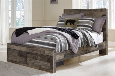Derekson Multi Gray Storage Youth Platform Bedroom Set from Ashley Furniture - Luna Furniture