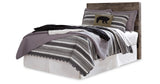 Derekson Full Panel Headboard Bed with Mirrored Dresser in Multi Gray from Ashley - Luna Furniture