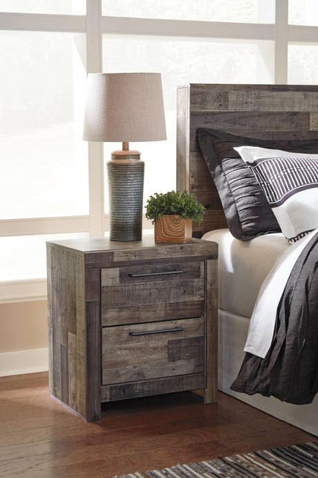 Derekson Multi Gray Nightstand from Ashley Furniture - Luna Furniture