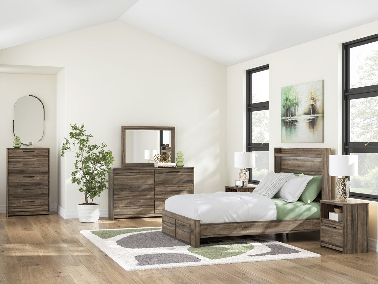 Elbrim Brown Full Storage Panel Bedroom Set from Ashley - Luna Furniture