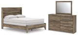 Elbrim Queen Panel Bed, Dresser and Mirror from Ashley Furniture - Luna Furniture