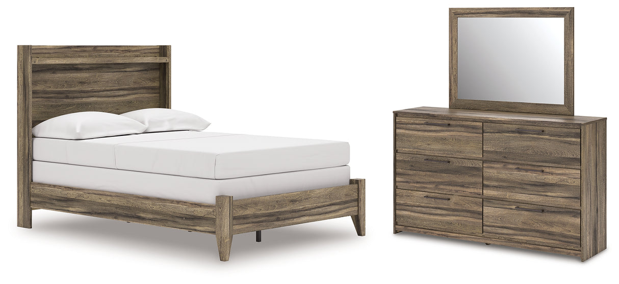 Elbrim Full Panel Bed, Dresser and Mirror from Ashley Furniture - Luna Furniture