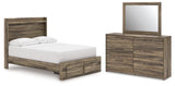 Elbrim Full Panel Storage Bed, Dresser and Mirror from Ashley Furniture - Luna Furniture