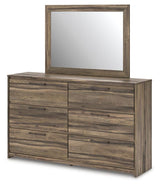 Elbrim King Panel Bed, Dresser, Mirror and 2 Nightstands from Ashley - Luna Furniture