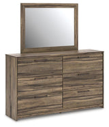 Elbrim Brown Full Panel Storage Bed, Dresser, Mirror and 2 Nightstands from Ashley - Luna Furniture