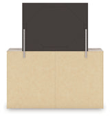 Elbrim Brown Queen Panel Bed, Dresser, Mirror and Nightstand from Ashley Furniture - Luna Furniture