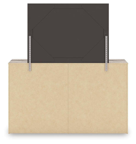 Elbrim King Panel Bed, Dresser, Mirror and 2 Nightstands from Ashley - Luna Furniture