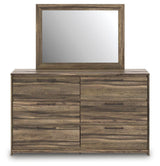 Elbrim Queen Panel Storage Bed, Dresser and Mirror from Ashley Furniture - Luna Furniture