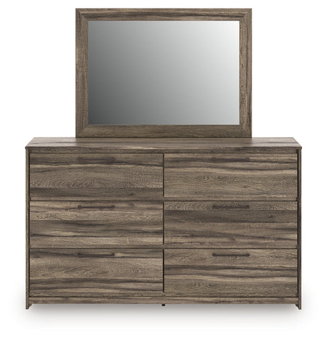 Elbrim Queen Panel Storage Bed, Dresser and Mirror from Ashley Furniture - Luna Furniture
