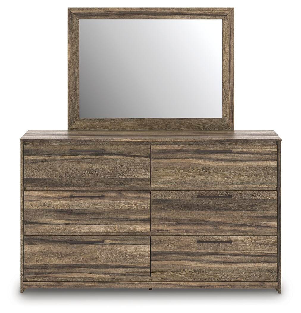 Elbrim King Panel Bed, Dresser, Mirror and 2 Nightstands from Ashley - Luna Furniture