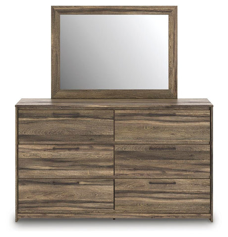 Elbrim Full Panel Storage Bed, Dresser and Mirror from Ashley Furniture - Luna Furniture