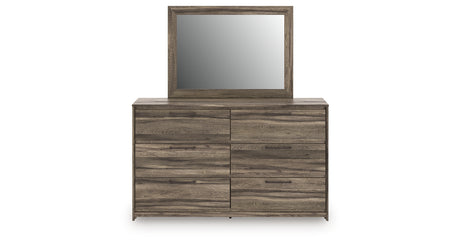 Elbrim Queen Panel Storage Bed, Dresser and Mirror from Ashley Furniture - Luna Furniture